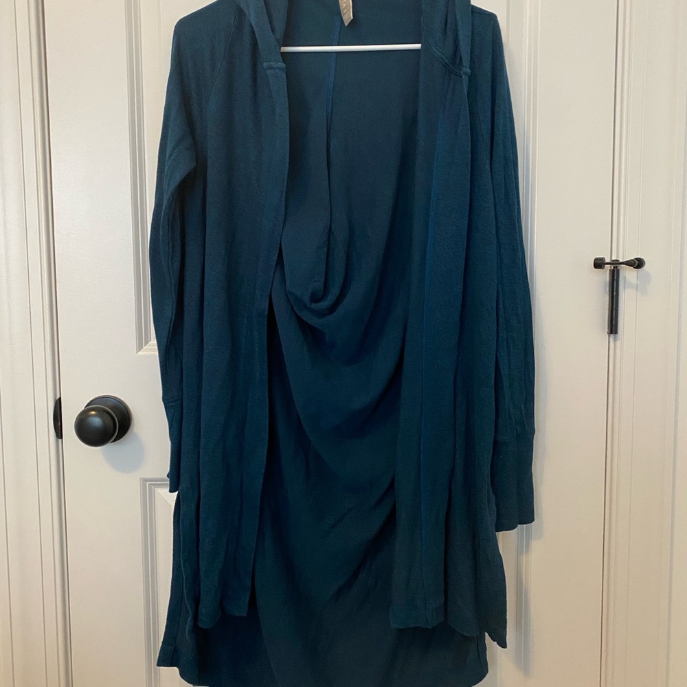 Athleta Deep Teal Open Cardigan